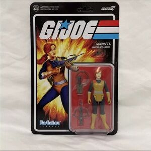 Gi Joe Scarlett Wave 1A ReAction Figure Super 7